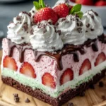 Strawberry Chocolate Ice Cream Cake First Image