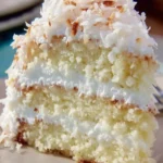 Fluffy Coconut Layer Cake Recipe First Image