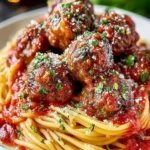 Spaghetti with Juicy Beef Meatballs First Image