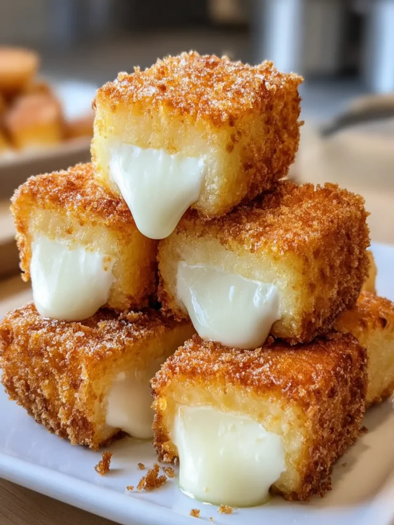 Golden Fried Milk Cubes First Image