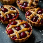 Mini Cherry Lattice Tarts Recipe First Image