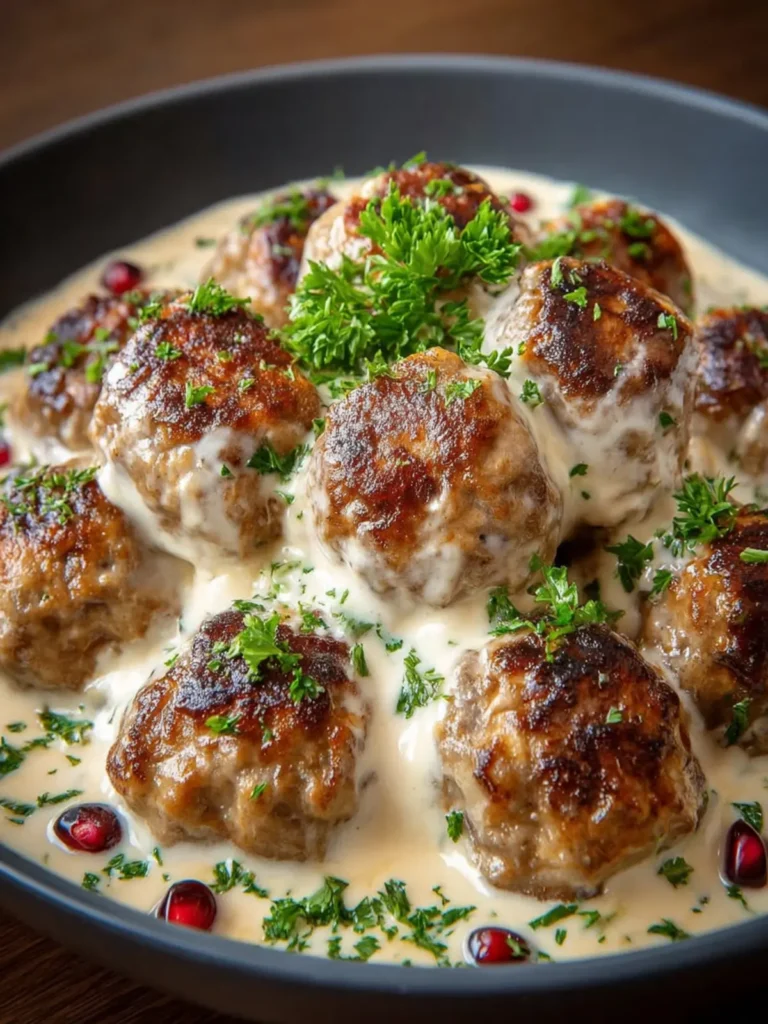 Swedish Meatballs in Cream Sauce First Image