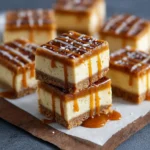 Salted Caramel Cheesecake Bars First Image