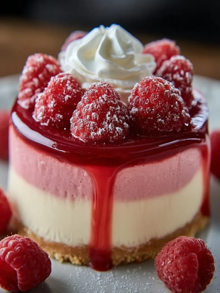 Raspberry Mousse Cheesecake Dessert First Image