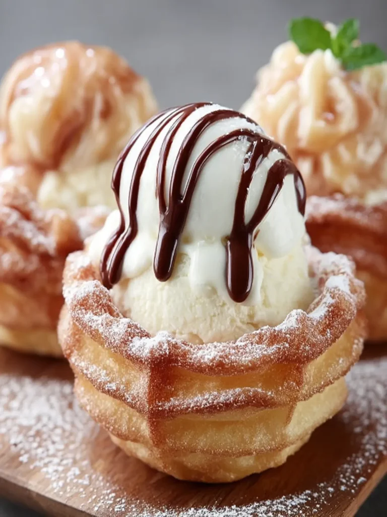 Churro Ice Cream Bowls Dessert First Image