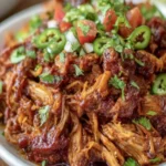 Slow-Cooked Pulled Pork Garnish First Image