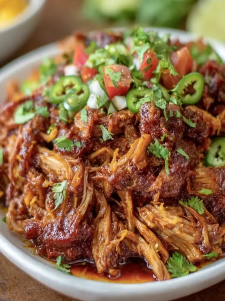 Slow-Cooked Pulled Pork Garnish First Image