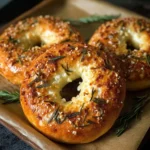 Rosemary Sea Salt Bagel Recipe First Image