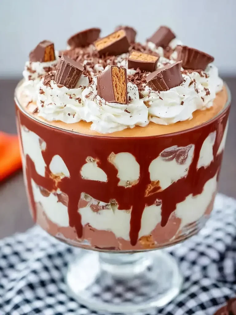 Chocolate Peanut Butter Trifle Dessert First Image