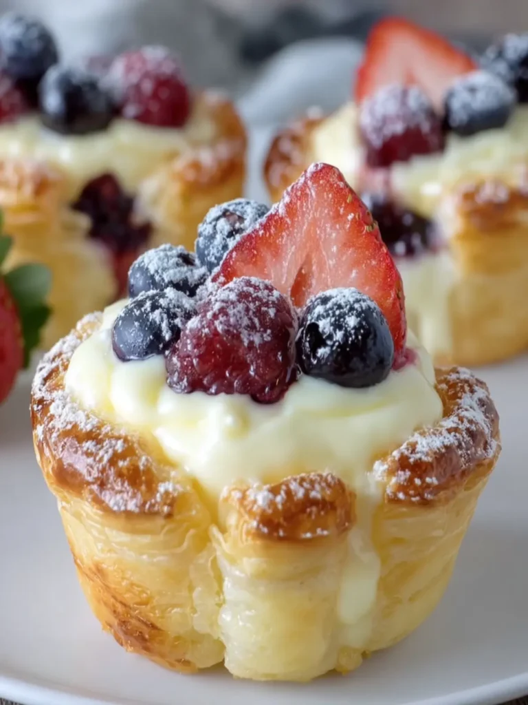 Berry Cream Cheese Pastry Cups First Image