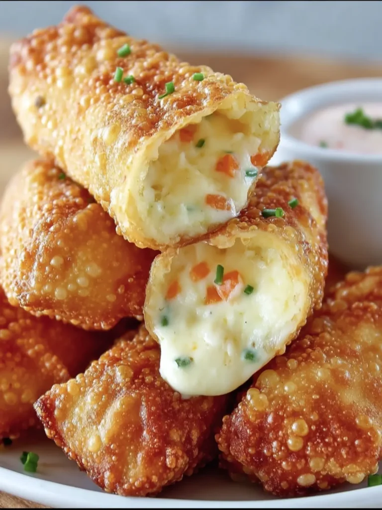 Crispy Cream Cheese Egg Rolls First Image