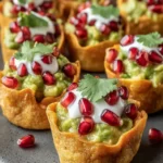 Guacamole Pomegranate Tortilla Cups First Image