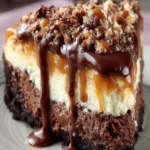 Decadent Chocolate Caramel Cheesecake First Image
