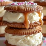 Salted Caramel Cookie Cream Sandwiches: A Sweet Delight! First Image