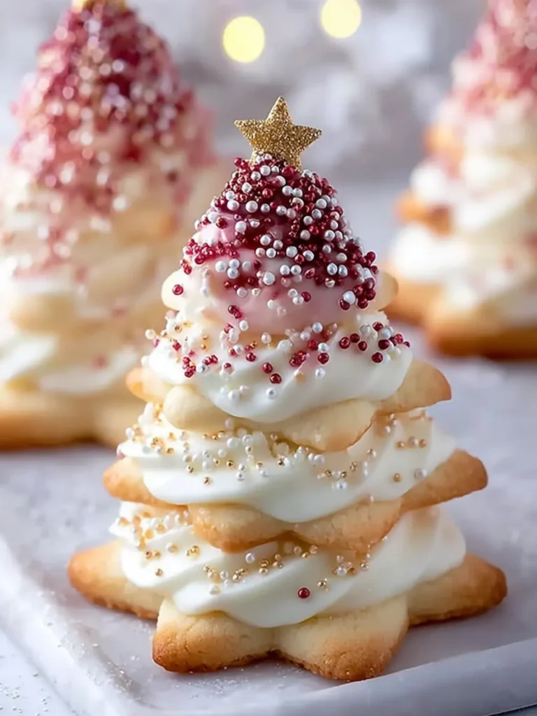 Festive Christmas Tree Cookies First Image