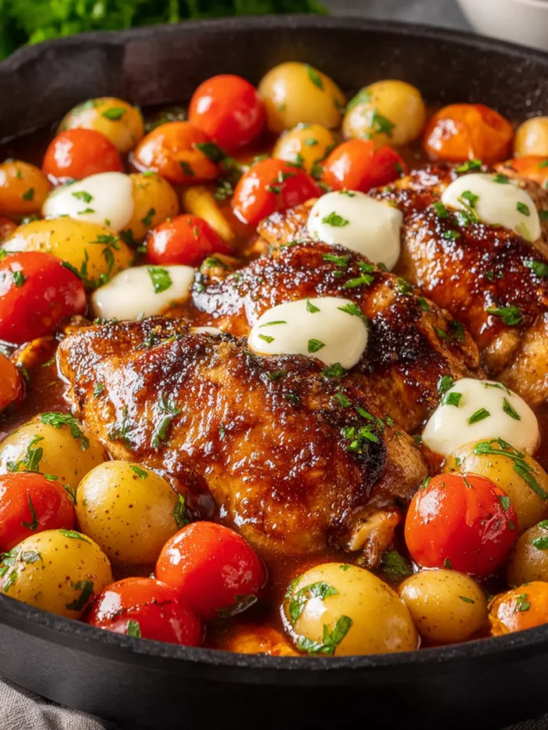 One Pan Balsamic Chicken Recipe First Image