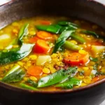 Turmeric Lentil Vegetable Soup Recipe First Image