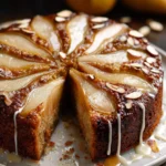 Irresistible Spiced Pear Almond Cake with Vanilla Drizzle First Image