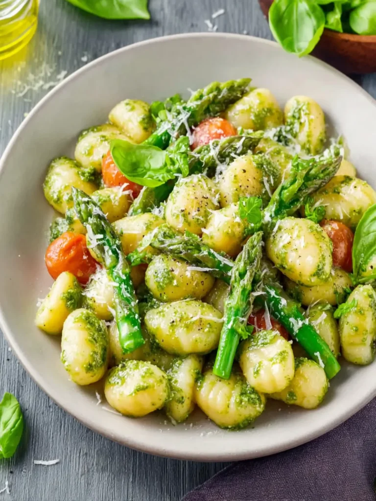 Pesto Gnocchi with Asparagus: Quick and Colorful Spring Delight First Image