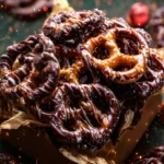 Salted Caramel Brûlée Chocolate Pretzels. First Image