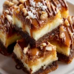 Caramel, Chocolate, and Almond Gooey Butter Cake First Image