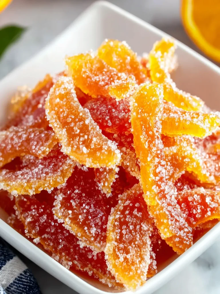 Delightful Candied Orange Peel - A Sweet Holiday Treat First Image