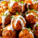 Crock Pot Buffalo Ranch Meatballs First Image