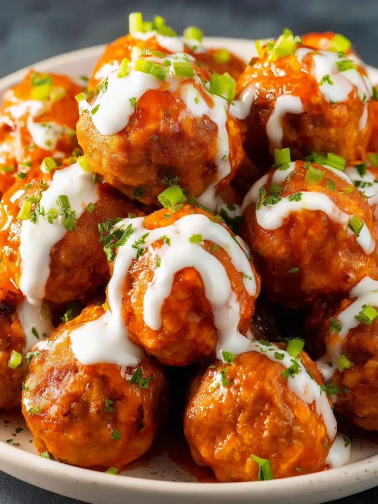 Crock Pot Buffalo Ranch Meatballs First Image