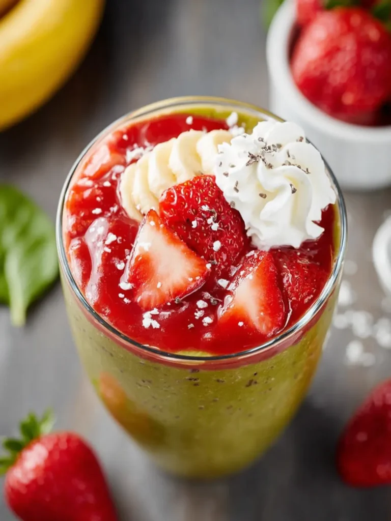 Strawberry Spinach Smoothie First Image