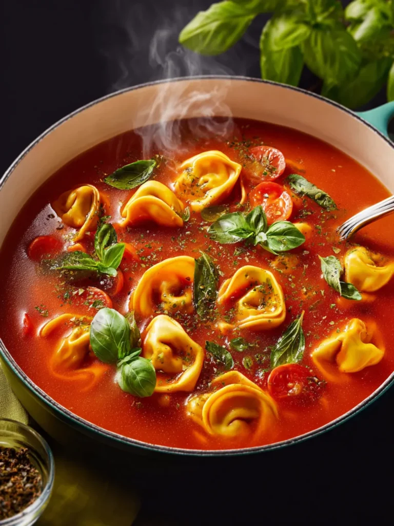 Tomato Tortellini Soup First Image