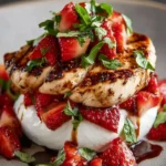 Balsamic Chicken & Strawberry Burrata Stack First Image