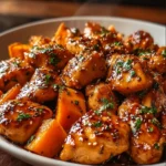Irresistibly Easy Honey Garlic Chicken and Sweet Potato Delight First Image