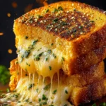 Garlic Bread Grilled Cheese First Image