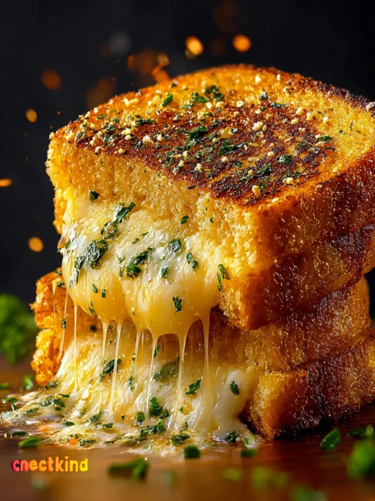Garlic Bread Grilled Cheese First Image