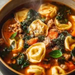 Sausage Kale Tortellini Soup First Image