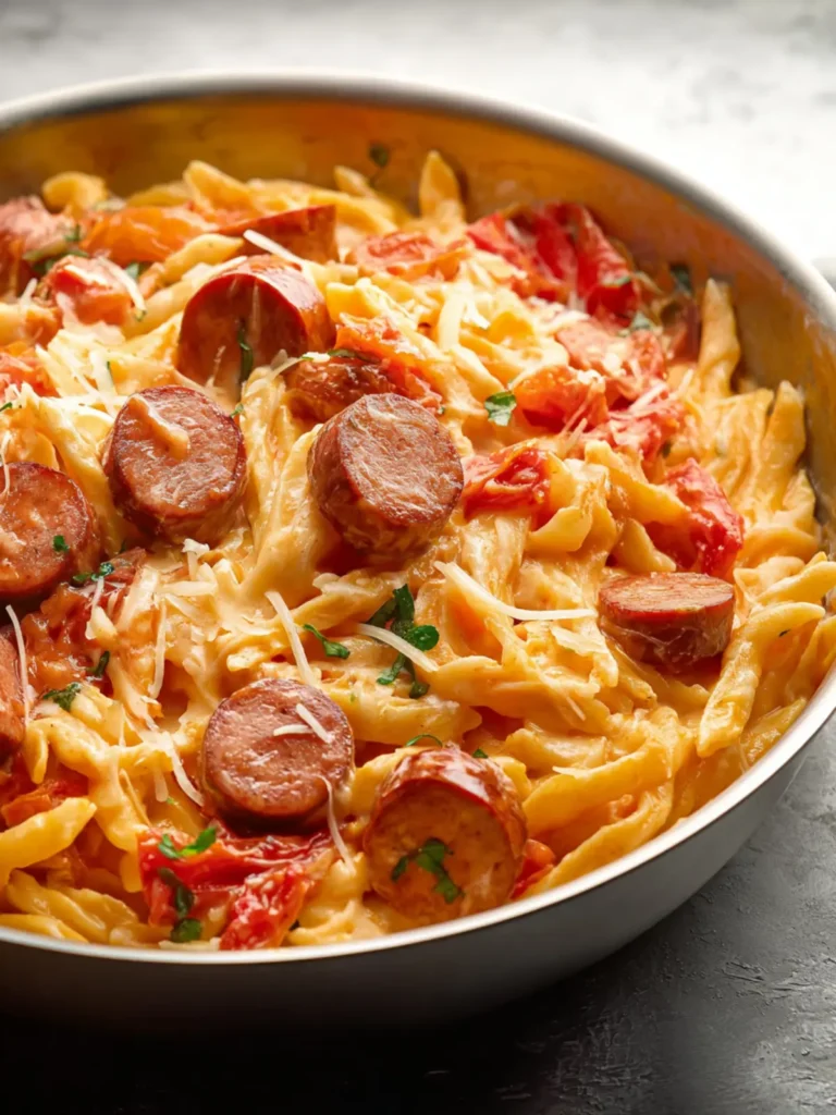 Cheesy Kielbasa Pasta First Image