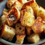 Small Batch Homemade Croutons First Image