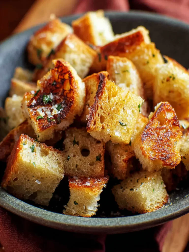 Small Batch Homemade Croutons First Image