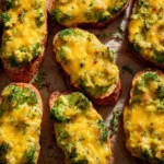 These Broccoli Cheddar Soup Toasts Are So Cozy, No Spoons Required First Image