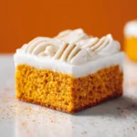 Sheet Cake Pumpkin Bars with Cream Cheese Frosting First Image