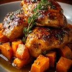 Sweet and Savory Maple-Glazed Chicken with Sweet Potatoes First Image