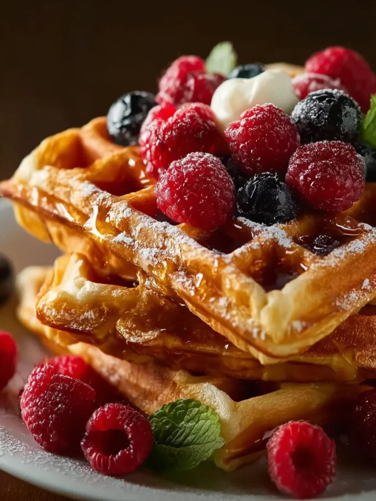 Fluffy and Filling Protein Waffles First Image