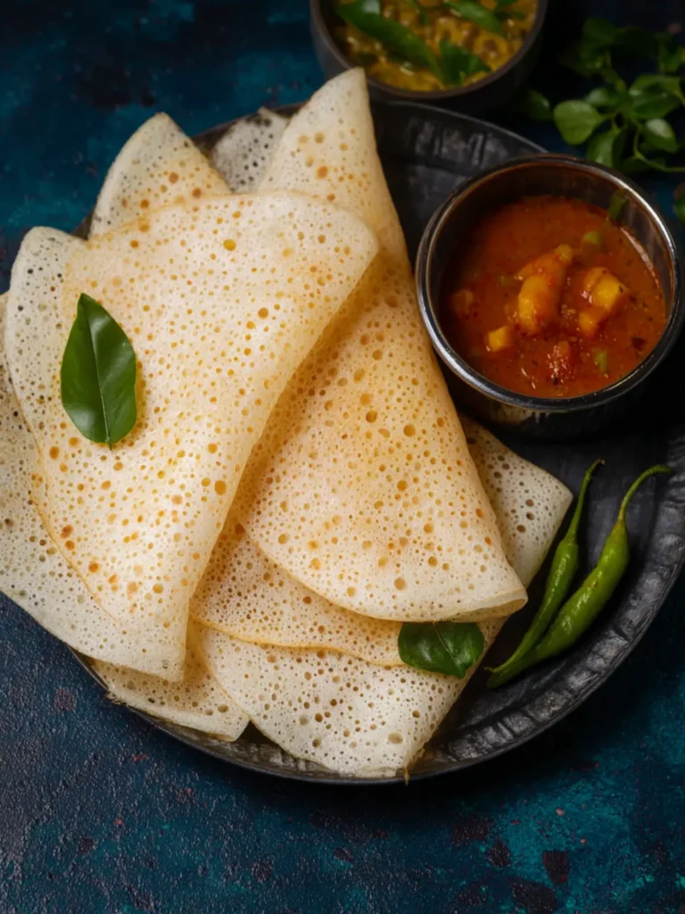 Neer Dosa Recipe (Authentic Mangalorean Soft Rice Crepes) First Image