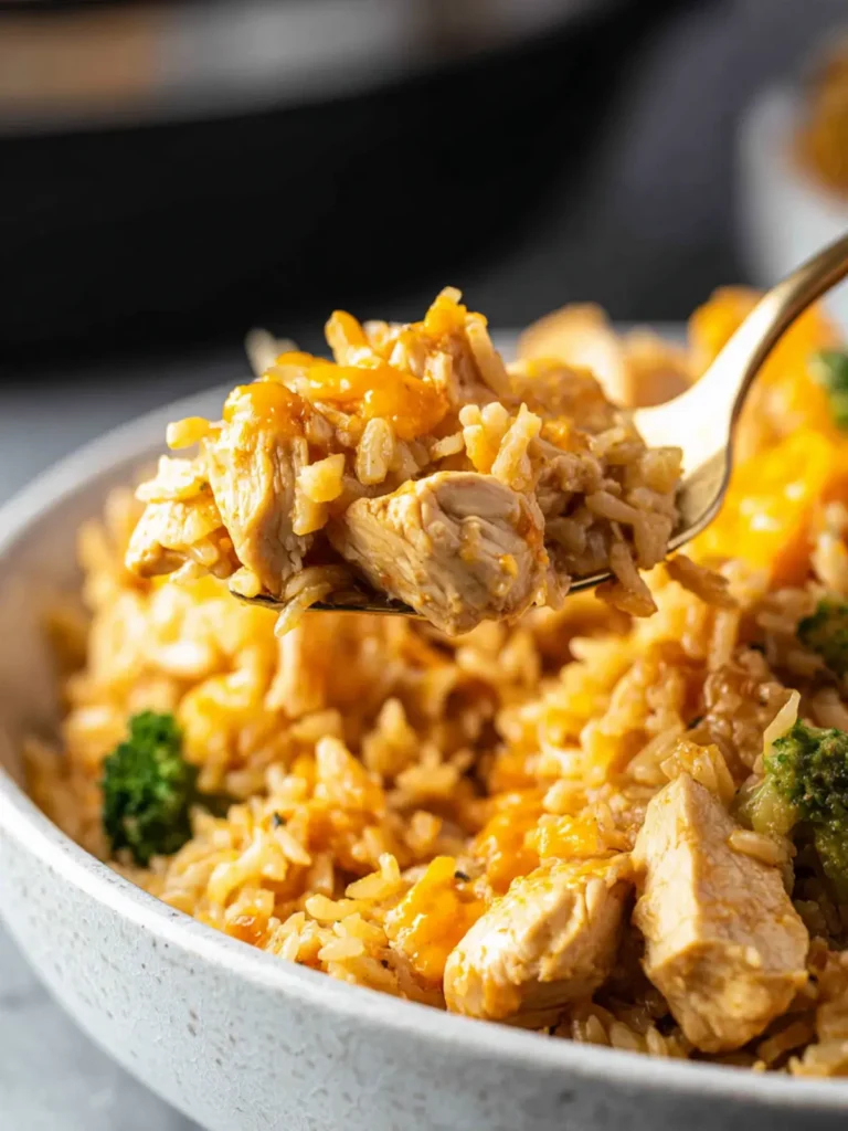 Cheesy Instant Pot Chicken and Rice First Image