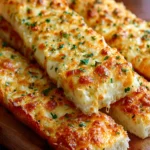 Easy Cheesy Garlic Breadsticks – Buttery, Gooey & Irresistible First Image
