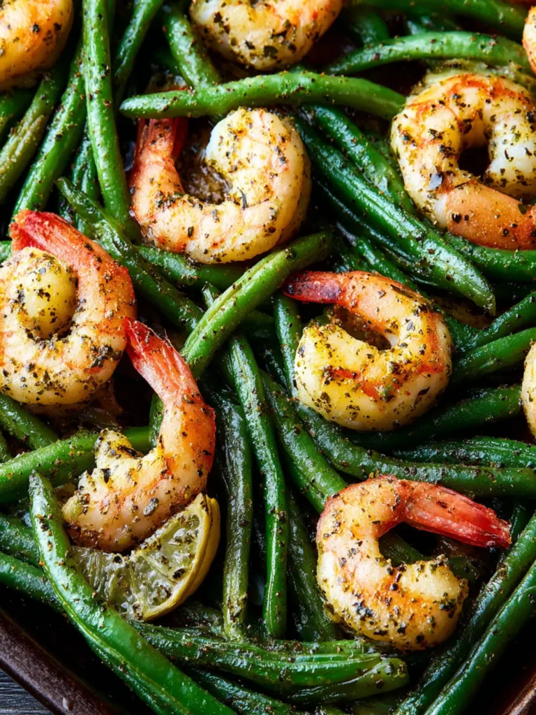 Green Beans and Shrimp (Sheet Pan Meal) First Image