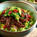 Green Chile Beef Cabbage Bowl First Image