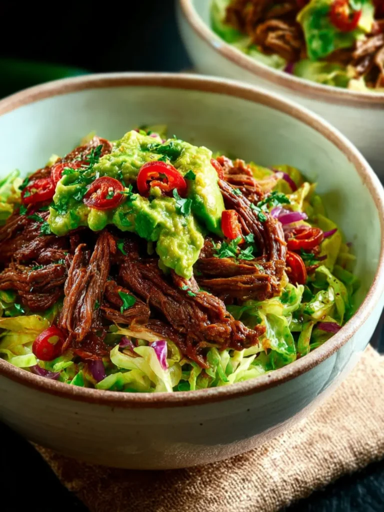 Green Chile Beef Cabbage Bowl First Image
