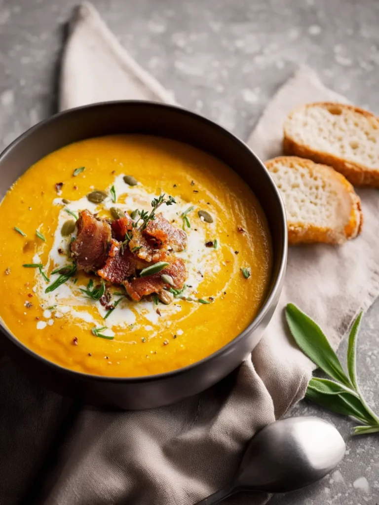 Pumpkin and Cauliflower Soup with Ginger First Image