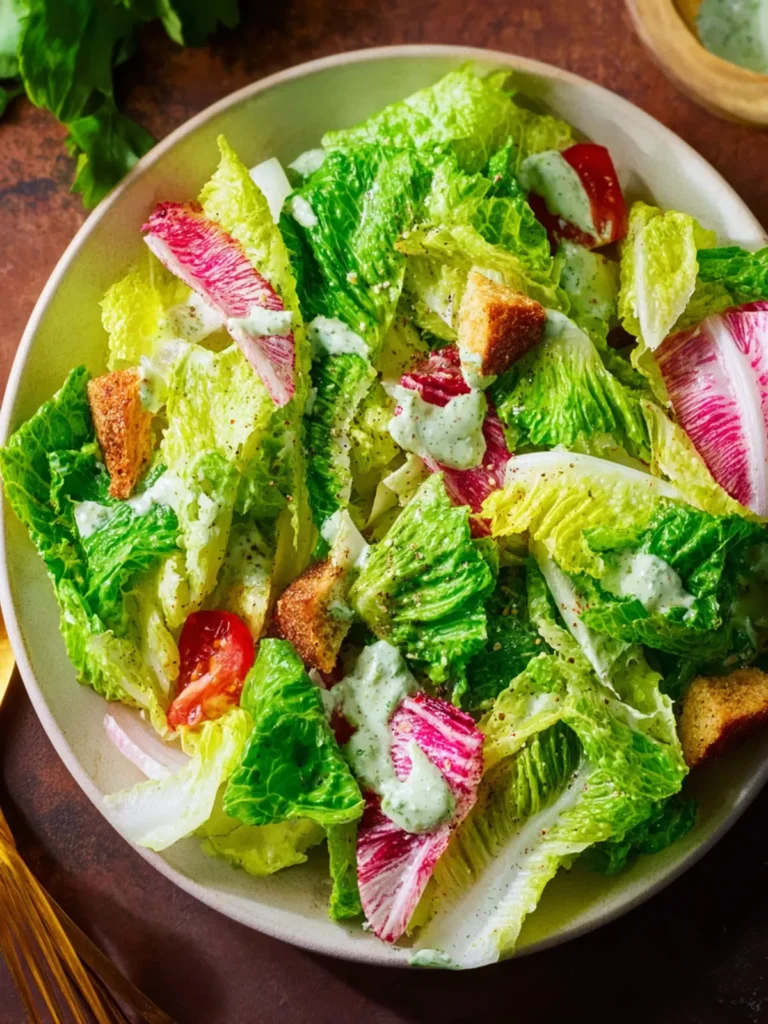 Romaine Lettuce Salad with Green Goddess First Image